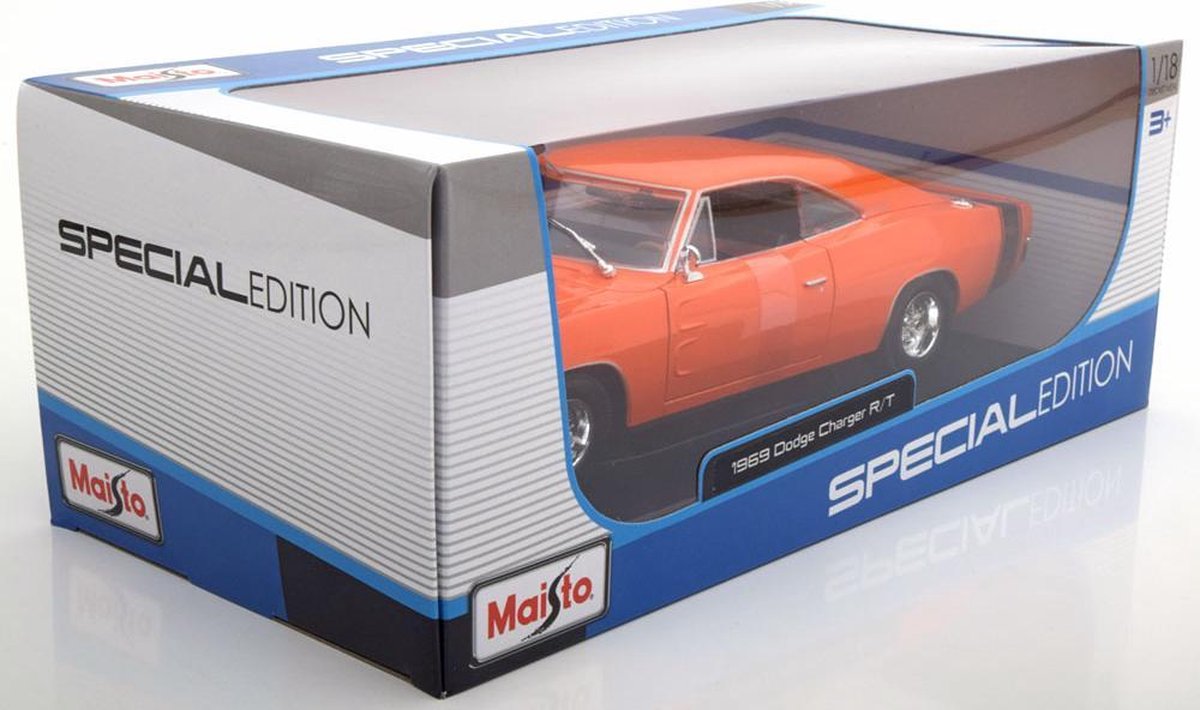 Maisto 31280 - modelauto 1:24 Dodge Challenger SRT8, metallic blauw