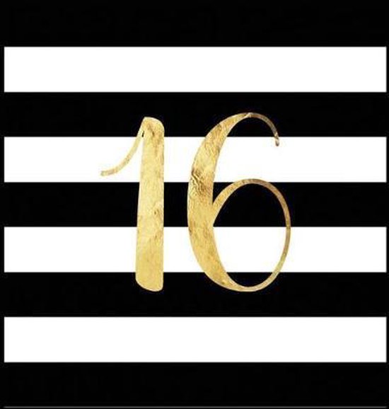 Happy 16th Birthday Guest Book (Hardcover) - cover