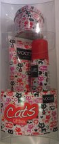 Vogue Girl Geschenkset - Cats Douchegel + Deospray + Bewaarblikje
