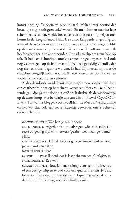 Een pagina uit een boek met tekst en een paar regels tekst in het zwart.