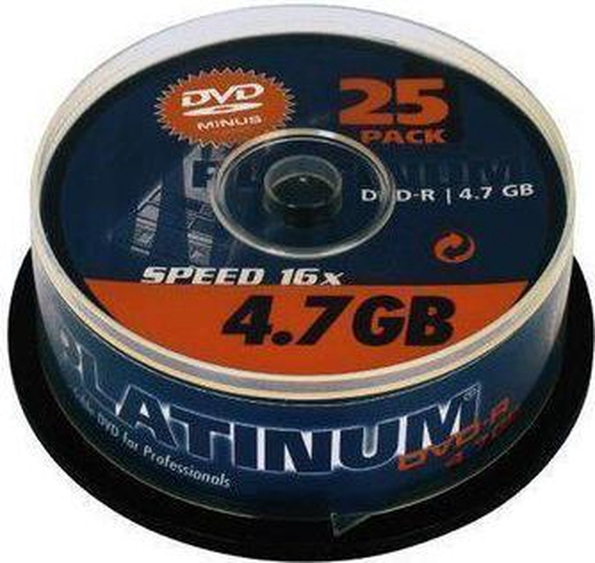 DVD-R  Platinum 4,7GB 25pcs Spin.     16x