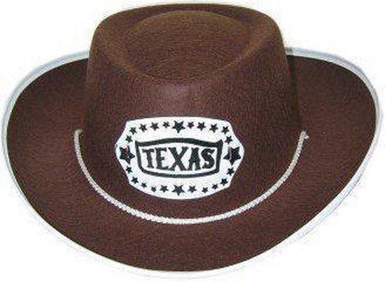 Waterig Klap Schat Cowboy hoed middel texas bruin | bol.com