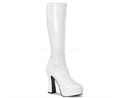 Pleaser - ELECTRA2000Z Kniehoge laarzen - US 13 - 44 Shoes - Wit