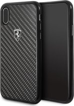 iPhone Xs/X hoesje - Ferrari - Zwart - Carbon