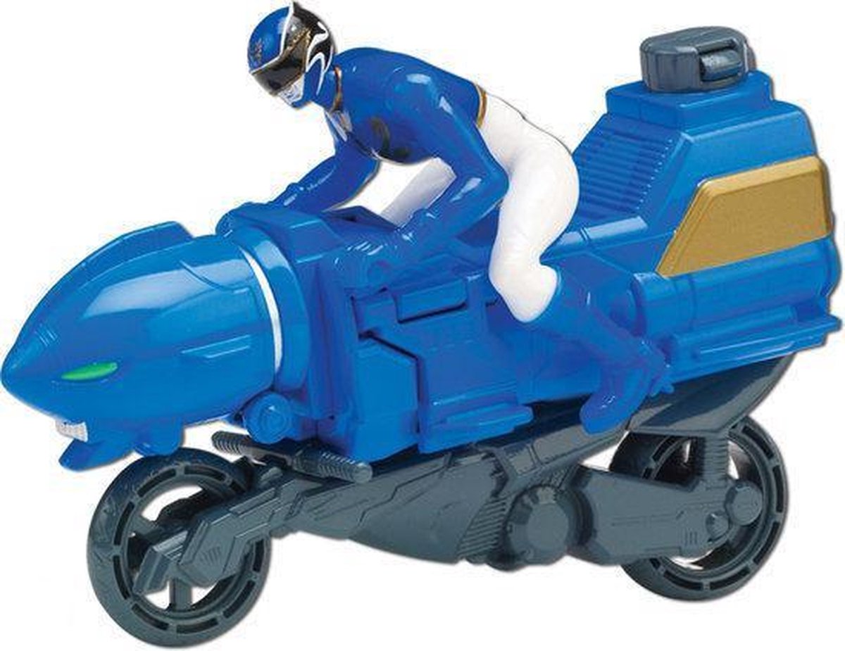 Power Rangers Moto MegaForce Ranger Blauw