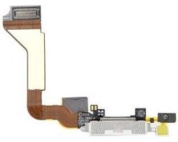White/Wit Dock Connector Charging Port voor Apple iPhone 4S