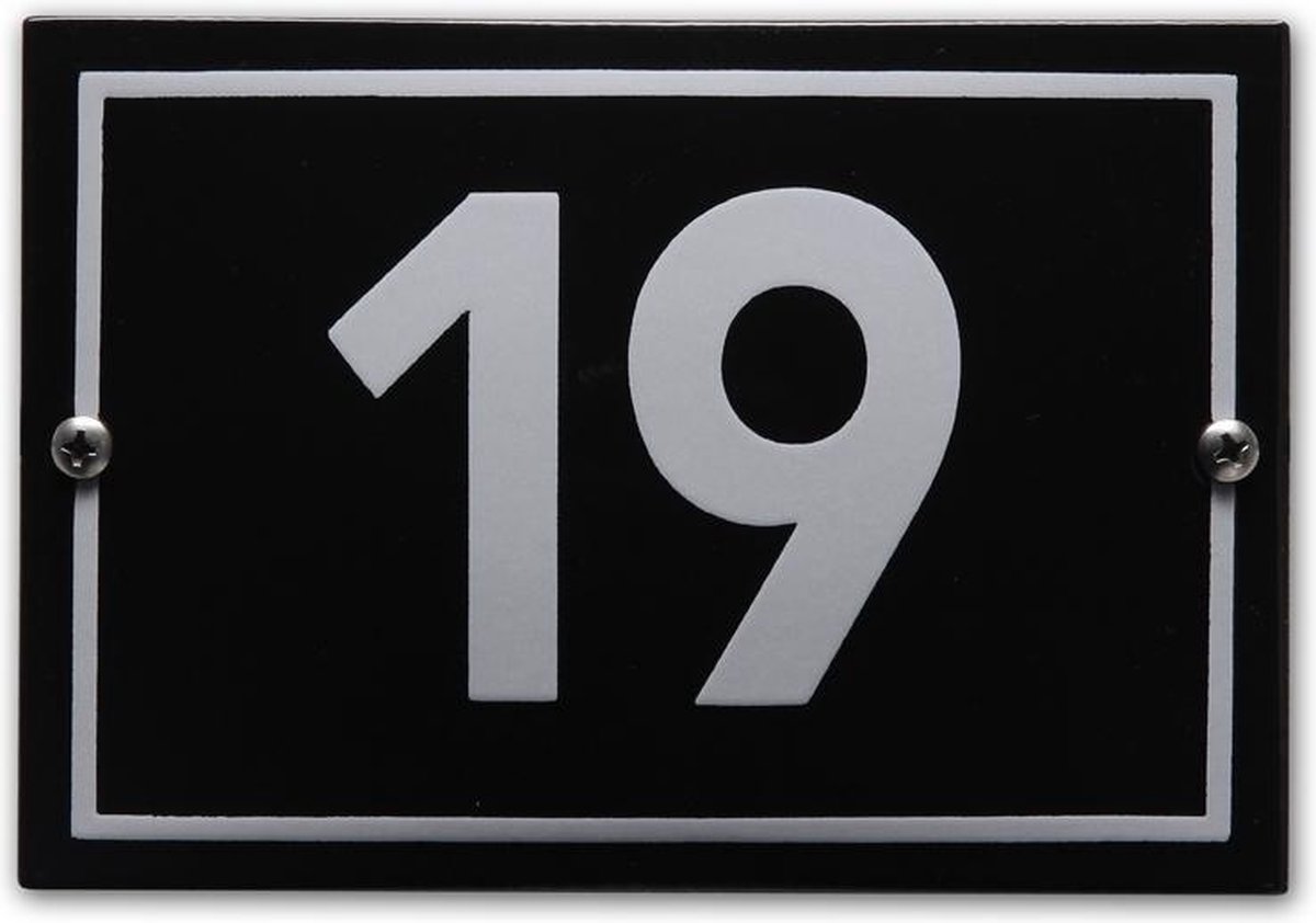 Huisnummer model Phil nr. 19