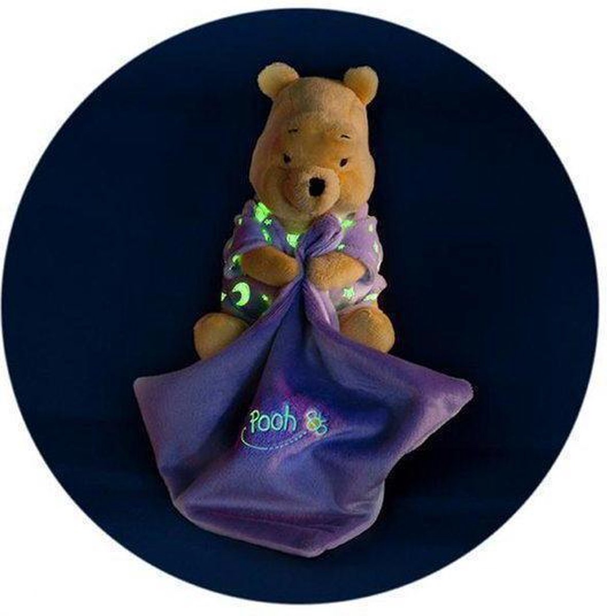Er is een trend Kakadu onderdelen Disney Winnie Glow in the Dark Knuffeldoekje - Paars - 15 cm | bol.com