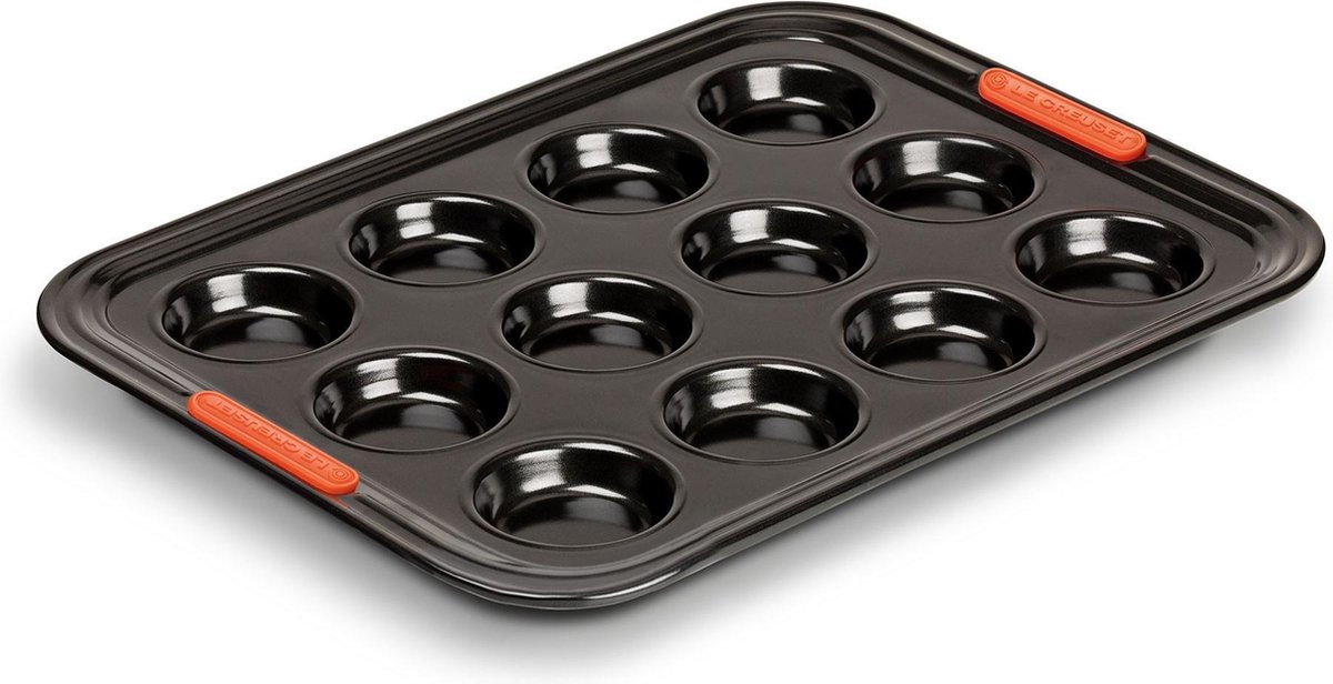 Le Creuset 94100240000000 - Bakvorm - 12 cakejes - Zwart
