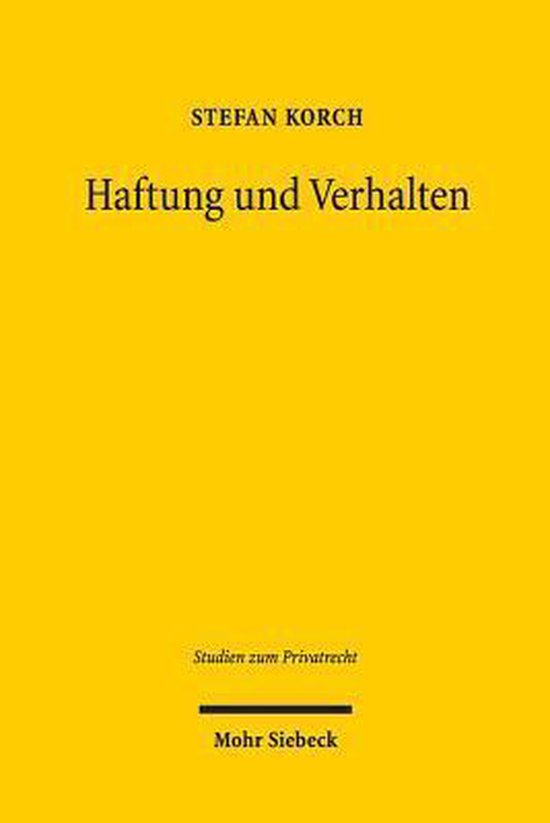 Haftung und Verhalten - cover