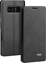 MOFI For Samsung Galaxy Note 8 PU Five-pointed Star patroon horizontaal Flip lederen hoesje With houder (zwart)