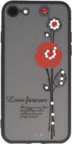 Love Forever Hoesjes voor iPhone 8 Rood