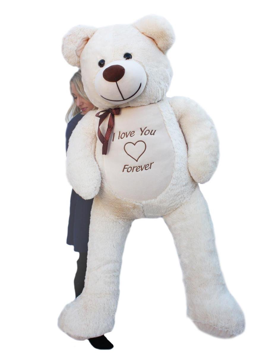 Gros ours en peluche I love you Soft Cream