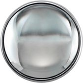 Quiges - Drukknoop Mini 12mm Geslepen Glas Transparant - EBCMK066