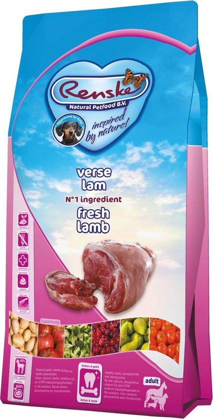 Renske Super Premium Adult - Lam/Graanvrij - Hondenvoer - 12 kg