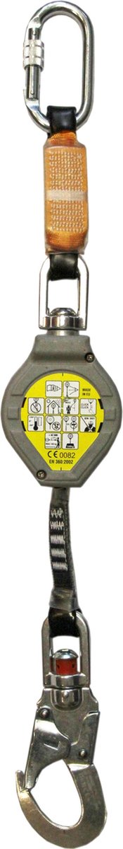Lanex WR025 Mini Protector 2.45m zelfoprollende valbescherming - 2,45 m