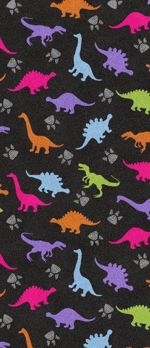 Kinder Vloerkleed Tapijt Mat kinderkamer Dino - Wasbaar - Antislip - 65 x 150 cm