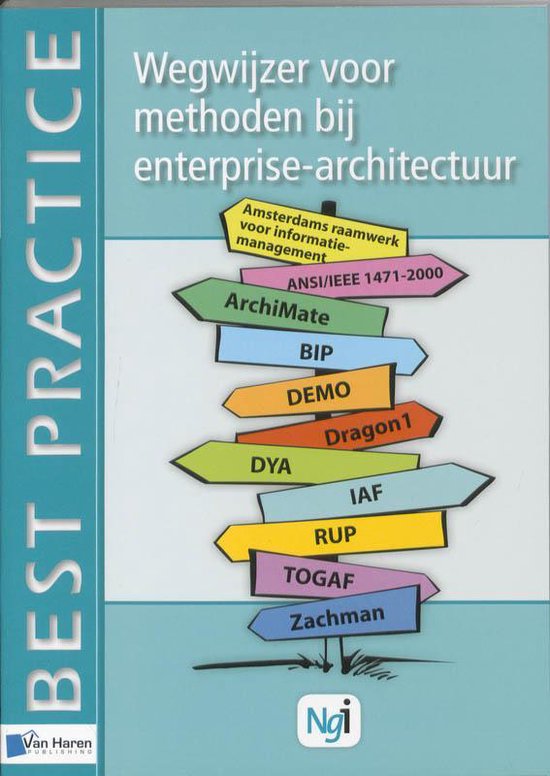 Cover van het boek 'Wegwijzer voor methoden bij enterprisearchtectuur / druk 1'