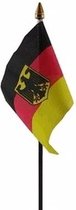 Allemagne avec mini drapeau aigle sur bâton 10 x 15 cm