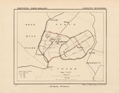 Historische kaart, plattegrond van gemeente Hensbroek in Noord Holland uit 1867 door Kuyper van Kaartcadeau.com