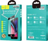 Premium iPhone 8 / 7 Plus Full Screen Glasfolie - Zwart - Screenprotector - Bescherm Glas - Tempered Glass - Full Cover