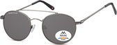 Montana MP91 - Zonnebril - Aviator model - Grijs metaal-Polarizerend- Lensbreedte 52 mm