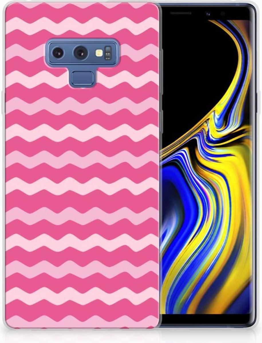 Samsung Galaxy Note 9 TPU bumper Waves Pink