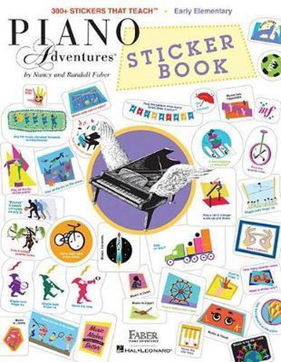 Piano Adventures Sticker Book - cover