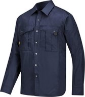 Snickers Rip Stop Shirt Lange mouwen - 8508-9500 - navy - maat XXXL