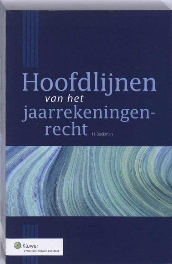 Hoofdlijnen van het jaarrekeningenrecht - cover