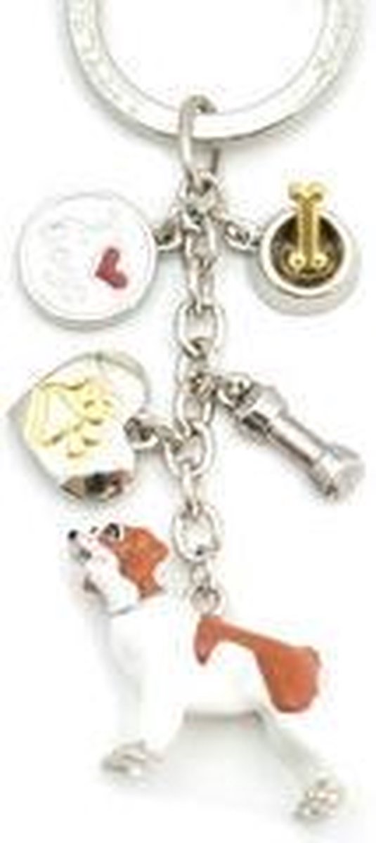 Little Gifts sleutelhanger Brittany Spaniel gekleurd
