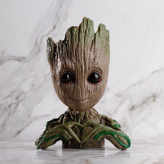 Modderig Doordeweekse dagen Wantrouwen Baby Groot Bloempot (Handen in hartje)| Guardians Of The Galaxy film |  bol.com