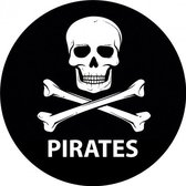 Piraten versiering onderzetters/bierviltjes - 25 stuks - Piraten thema feestartikelen