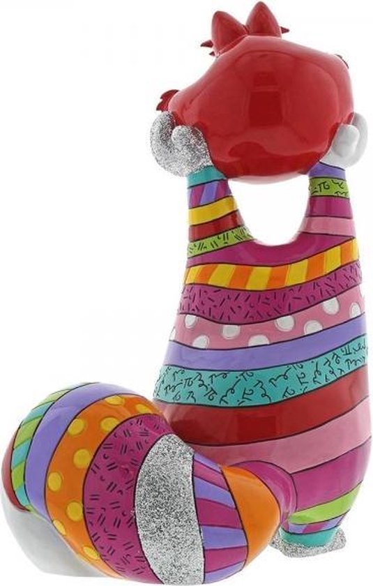Figurine Disney Britto Le Chat De Cheshire Par Enesco - Résine Rose