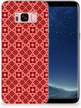 Siliconen Backcover Geschikt voor Samsung Galaxy S8 Batik Red