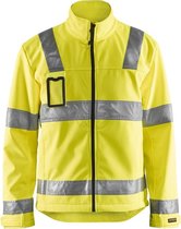 Blåkläder 4838-2517 Jack Softshell High Vis Geel maat XXXL