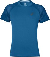 Asics - Lite-Show SS Top - Hardloopshirt - Heren - Thunder Blue Heather - maat S