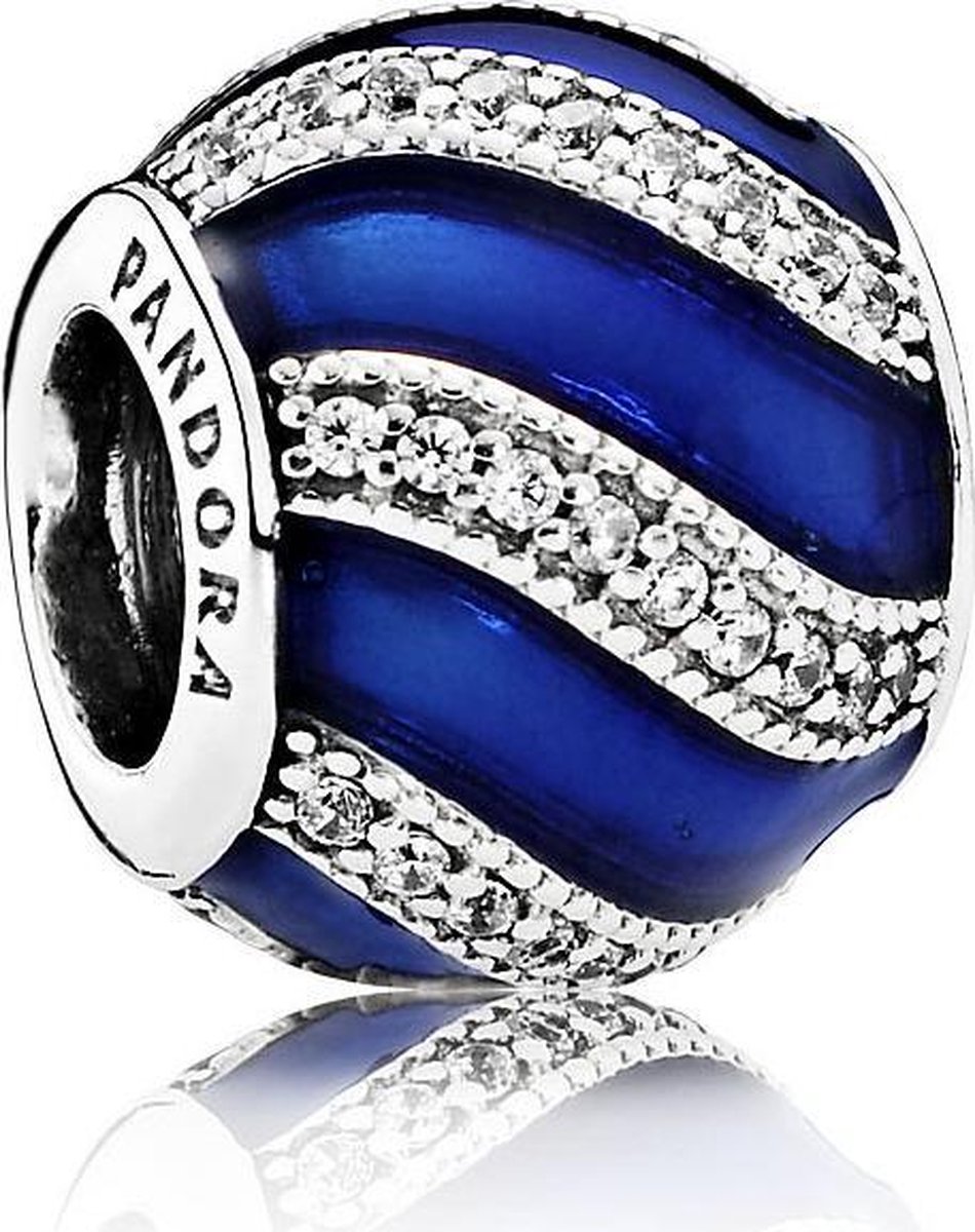Pandora Bedel 'Blauw versierd Ornament' 791991EN118 | bol.com