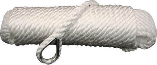 Ankerlijn | Wit | Diameter: 10 mm | Lengte: 30 meter