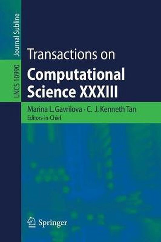 Transactions on Computational Science XXXIII - cover