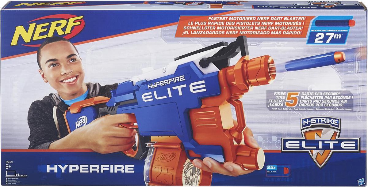 zaterdag aankunnen binair NERF N-Strike Elite Hyperfire - Blaster | bol.com