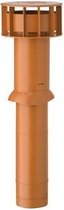 MultiVent ventilatiepijp Ø 131 L 750mm voor hellend dak (bd 350 / od 400) - Terracotta