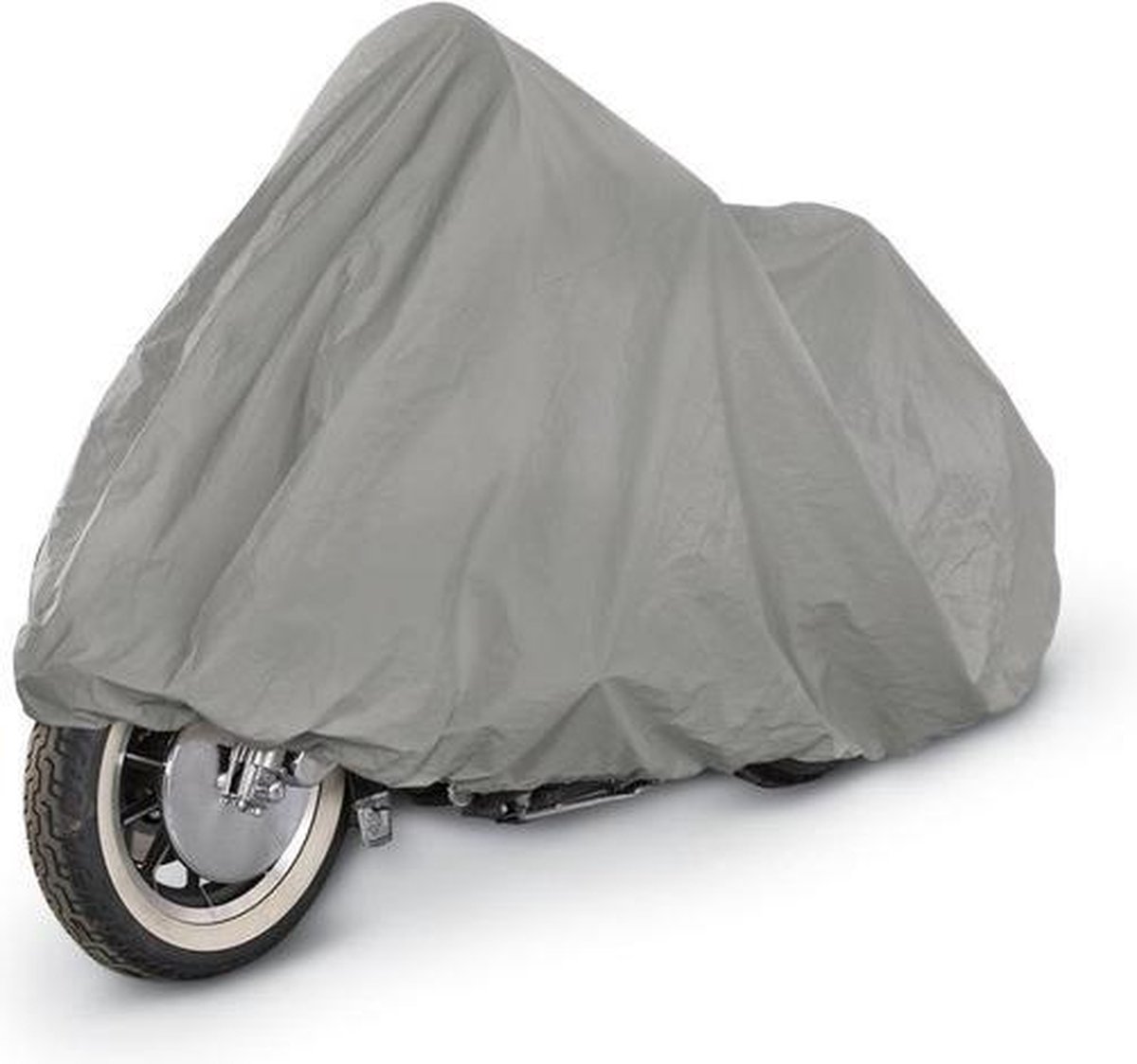 Hoogwaardige Grijze Waterdichte Beschermhoes voor de Motor - 130 x 230 cm | Bescherming Tegen Weer en Wind | Binnen en Buiten | Afdekhoes | Waterdicht | Waterafstotend | Afdekzeil | Hoes | Motorbeschermhoes | Grijs
