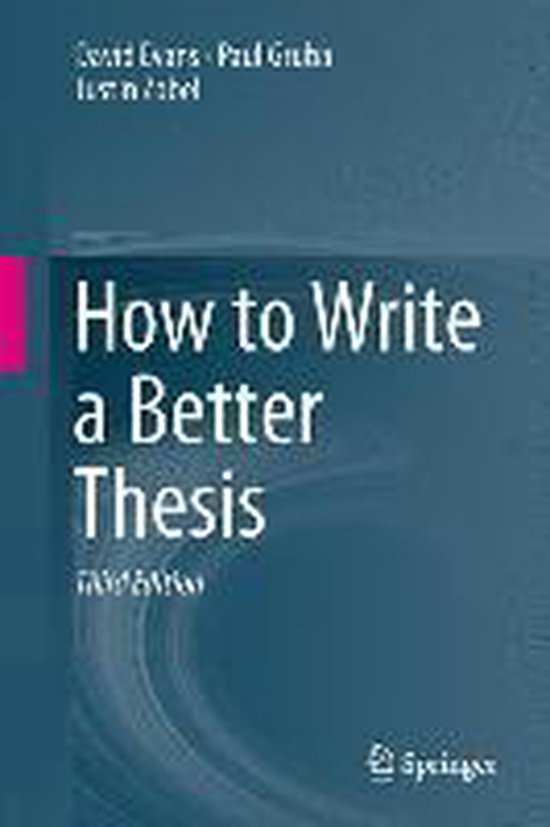 how to write a better thesis springer