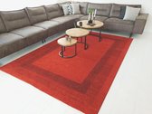 Flycarpets Minori Lijstmotief Vloerkleed - 80x150cm - Rood