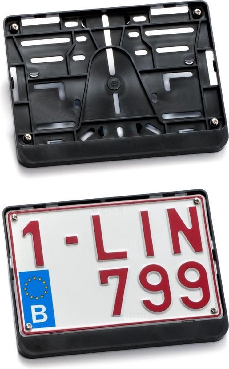 Support pour plaque 4x4 format belge a visser