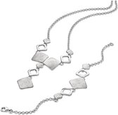 Orphelia SET-024 - Juwelenset: Ketting + Armband - Sterling Zilver 925 - 19/43 CM