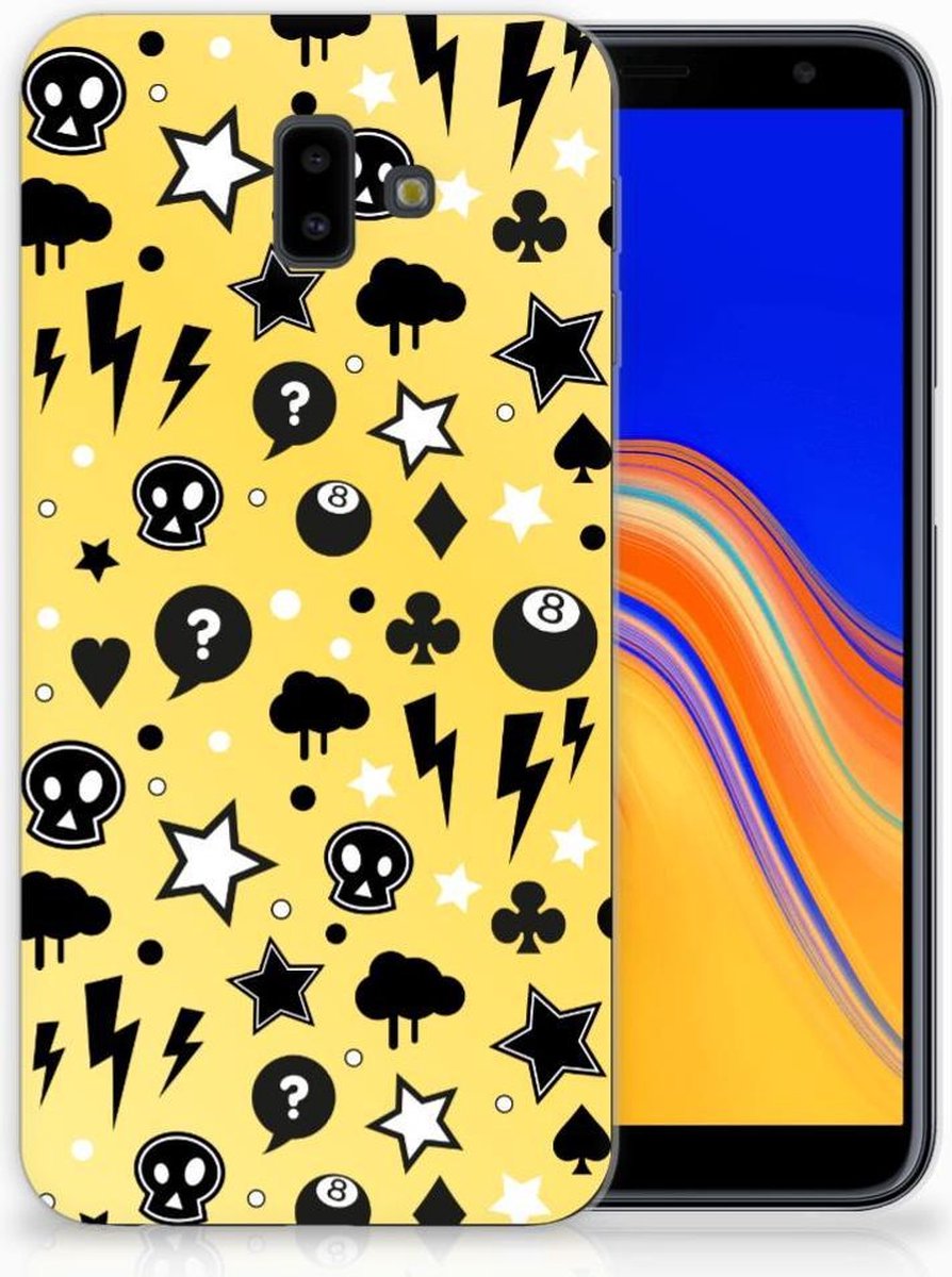 Silicone Back Case Samsung Galaxy J6 Plus (2018) Punk Geel