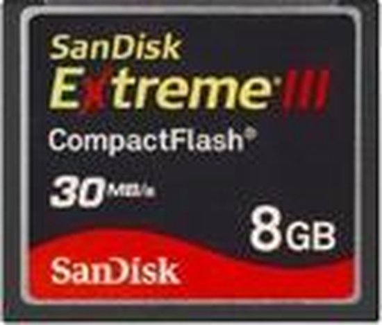 SanDisk CompactFlash card extreme III 8 GB - geheugenkaart | bol