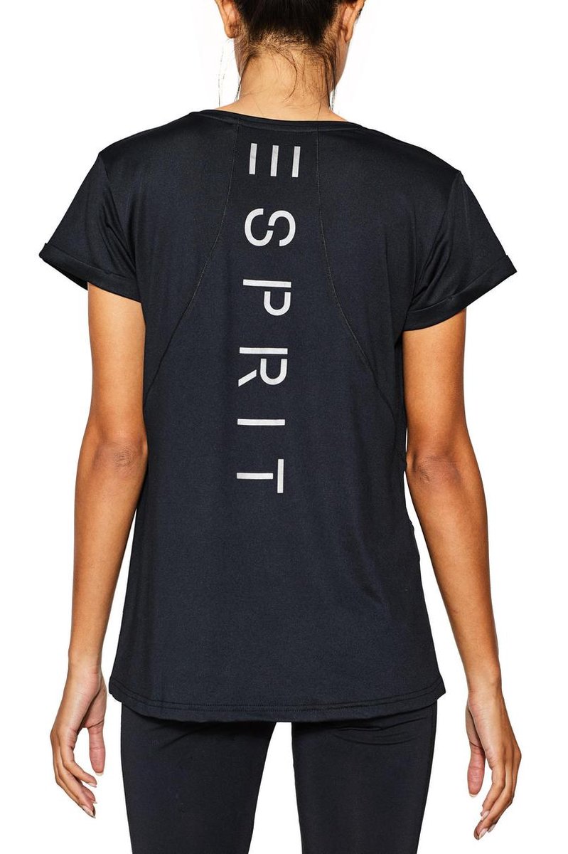 Esprit Sportshirt 077EI1K005 TShirtsDamesMaatMzwart